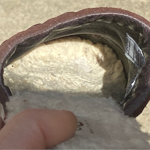 UGG Fiona Suede Mule Slip On Clog Shoes Brown Sz 8 Shearling 5546 Copper Studded - Picture 8 of 16